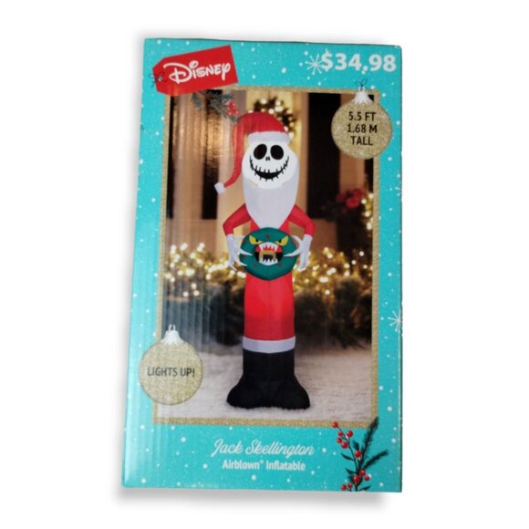Disney JACK SKELLINGTON Nightmare Before Christmas Airblown Inflatable 5.5 Ft. - Picture 2 of 8